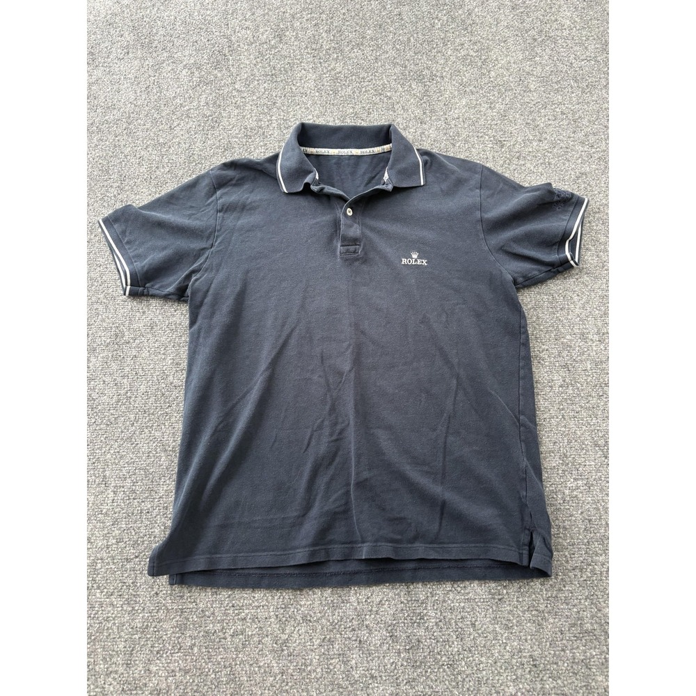 Rolex Polo Shirt Mens Small Blue Transatlantic Challenge 2005 Cotton Embroidered